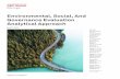 Environmental, Social, And Governance Evaluation ... · environmental and social scenarios, but could also include technological or regulatory changes where relevant, among other