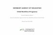 VERMONT AGENCY OF EDUCATION Child Nutrition Programs ... Child Nutrition Programs Annual Statistical