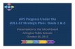 APS Progress Under the 2011 17 Plan: Goals 1 2mlkcommission.dls.virginia.gov/meetings/2012/E-2_Strat_Plan_Goals… · APS Progress Under the 2011‐17 Strategic Plan: Goals 1 & 2