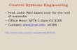Control Systems Engineering - RPIcats-fs.rpi.edu/~wenj/ECSE444F05/nov04matlabsimulinkpid.pdf · Remainder of Semester Date Topic 11/4 MATLAB & Simulink, PID control and gain tuning