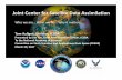 Joint Center for Satellite Data Assimilation · the quantitative use of research and operational satellite data in weather, ocean, climate and environmental analysis and ... Address