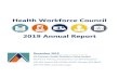 Health Workforce Council 2019 Annual Report...Physical therapy aide Physical therapy assistant Surgeon A sampling of reasons for vacancies, as reported by nursing home and skilled