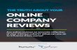 Truth About Online Reviews - finaldraft...3 Your company reputation matters. It matters when doing business, when attracting investors, when courting potential employees and in retaining