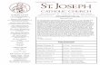 St. Joseph · STEWARDSHIP IN ACTION Here February 2, 2020 10:15 am Sunday Offering $ 13,234.50 Total Online Giving $ 2,988.00-4:30 pm REFLECTION When Jesus heard about the illness