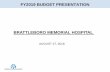 BRATTLEBORO MEMORIAL HOSPITAL - Green Mountain Care Boardgmcboard.vermont.gov/sites/gmcb/files/BMH PresentationFY2019FinalV.pdf · FY2019 BUDGET PRESENTATION AUGUST 27, 2018 BRATTLEBORO