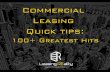 Commercial Leasing Quick tipsleasingreality.com/wp-content/uploads/2017/06/Commercial... · 2019-01-03 · Commercial Leasing?! A. The Albert Einstein, Drake, Snoop Dogg & “Channel