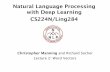 Natural Language Processing with Deep Learning CS224N/Ling284leeck/NLP2/03_word_embedding... · 2017-09-18 · Natural Language Processing with Deep Learning CS224N/Ling284 Christopher