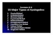 2 Lecture 10 Major Types of Apologetics - o.b5z.net · 10 Major Types of Apologetics: 1. Classical Method 2. Evidential Method 3. Historical Method 4. Experiential Method 5. Relational