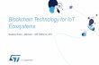 Blockchain Technology for IoT Ecosystems€¦ · Blockchain Technology for IoT Ecosystems Beatrice Rossi – AMTeam – SW Platforms, AST . ST Restrict ed Introduction to the Blockchain