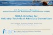 U.S. Department of Commerce National Oceanic and Atmospheric Administration (NOAA) · 2017-10-13 · National Oceanic and Atmospheric Administration (NOAA) NOAA Briefing for Industry
