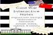 Cold War Interactive Notes · Cold War I Iron Curtain Phrased coined by Winston Churchill. It is an imaginary lie dividing communist countries from capitalist J Joseph Stalin Dictator