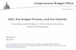 CBO, the Budget Process, and the Outlook · CONGRESSIONAL BUDGET OFFICE 2 The Congressional Budget Office, along with the House and Senate Budget Committees, was created by the Congressional