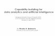 Capability building for data analytics and artificial ...Capability building for data analytics and artificial intelligence Intergovernmental Group of Experts (IGE) on E-Commerce and