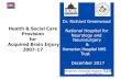 Health & Social Care National Hospital for ... - ABILABIL Dec 2017 Dr. Richard Greenwood Plant: rehabilitation service mapping pathway after TBI 2017 Minor TBI Education plus emotional