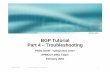 BGP Tutorial Part 4 – Troubleshooting · APRICOT2003 © 2003, Cisco Systems, Inc. All rights reserved. 1 BGP Tutorial Part 4 – Troubleshooting Philip Smith