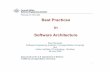 Best Practices in Software Architecture · Best Practices in Software Architecture Paul Clements ... Frankfurt, Germany Purpose: Help others make measured improvements in their software