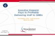 Executive Viewpoint Keys to Profitably Delivering VoIP to SMBs · Executive Viewpoint Keys to Profitably Delivering VoIP to SMBs Tim Bradley, SVP - VoIP Services March 21, 2006 COMPTEL