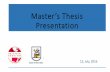 Master’s Thesis Presentation - Uni Kassel · Master’s Thesis Presentation 13, July, 2016. Comparison Of Novel And State Of The Art Solar Cells Author: Adegbenro Ayodeji REMENA