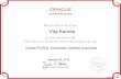 C14362-01 Certified Associate - WordPress.com · 2015-02-10 · Oracle PL/SQL Developer Certified Associate January 09, 2015 232572435PLSQL9IOCA. ORACLE Certified Associate THIS CERTIFIES