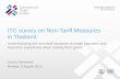 ITC survey on Non-Tariff Measures in Thailand · Introduction to ITC 2. Introduction to non-tariff measures (NTMs) 3. The ITC programme on NTMs ... development through exports. It