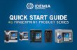 4G FINGERPRINT PRODUCT SERIES - Idemia | Home FingerPrint Quick Start Guide.pdf4G V-STATION, 4G V-STATION WR, 4G PIV-TWIC STATION, 4G V-FLEX AND 4G V-FLEX WR For 4G V-Flex device,