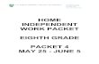 HOME INDEPENDENT WORK PACKET EIGHTH GRADE PACKET 4 … · 5/8/2020  · a Slipknot ACTIVITY 33 Investigative Activity Standards Focus Students learned to make and interpret scatter