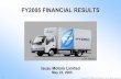 FY2005 FINANCIAL RESULTS...FY2005 Consolidated Results - Working Profit/Net Income Variance (YOY) - (JPY:Bil.) FY05 FY04 Changes Sales Revenue 1,493.6 1,430.3 +63.3 Operating Profit