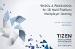 WebGL & WebSockets for 3D Multi-Platform Multiplayer Gaming · 2013-06-06 · for 3D Multi-Platform Multiplayer Gaming Ashraf Samy Hegab MultiPlay.io. 2 3D Multiplayer Multi-Platform
