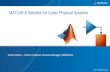 MATLAB & Simulink for Cyber Physical Systemsjdeshmuk/teaching/cs... · MATLAB & Simulink for Cyber Physical Systems ... –Data analysis and visualization –Algorithm development