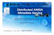 Distributed AMGA Metadata Service - EGI (Indico)AMGA (metadata catalog) gBasf2 (job submission client) Belle II Distributed Computing System AMGA master server at KEK amga01.cc.kek.jp