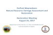 DuPont Waynesboro Natural Resource Damage Assessment …...DuPont Waynesboro Natural Resource Damage Assessment and Restoration Restoration Meeting August 25, 2017 Department of the