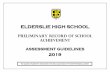 PRELIMINARY Record of School Achievement · This Record of School Achievement will be issued by NESA and will: e cumulative, showing a student’s achievement until the time they