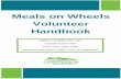 Meals on Wheels Volunteer HandbookMeals on Wheels service. About Meals on Wheels Meals on Wheels, along with other Aged & Disability Services, aim to assist the elderly and people