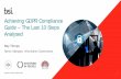 Achieving GDPR Compliance Guide – The Last 10 Steps Analysed€¦ · The role of the Data Protection Officer . 1. ... GDPR – the role of the Data Protection Officer (Dec17) ...