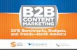 2016 Benchmarks, Budgets, and Trends—North …3 WELCOME Greetings, Content Marketers, Welcome to the sixth annual B2B Content Marketing Benchmarks, Budgets, and Trends—North America