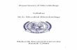 Department of Microbiology Syllabus M.Sc Microbial ...mdu.ac.in/UpFiles/UpPdfFiles/2014/Jan/CBCS-M.Sc... · MBT -307 Seminar 0 0 1 50 8. MBT -308 Self study paper* 0 0 0 1 Qualifying
