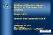 PRESENTATION SLIDES - ECOLOGICAL CONSIDERATIONS RELATED TO ... · Nyanza Superfund Site OU IV. Ecological Considerations Related to Thin-layer Sand Capping Reservoir 2 Nyanza Site