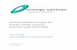Setting ambitious targets for Energy savings schemes ... · 03/07/2018  · Ambitious targets for energy savings schemes across Australia from 2019-2030 are priority goals for the