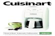Grind & Brew Automatic Coffeemaker DGB-475 - Cuisinart · 2016-04-05 · You’ll soon be enjoying delicious coffee brewed just the way you like it with the Cuisinart® Grind & Brew™