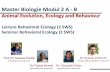 Master Biologie Modul 2 A - B - uni-mainz.de · Master Biologie Modul 2 A - B Animal Evolution, Ecology and Behaviour Lecture Behavioral Ecology (2 SWS) Seminar Behavioral Ecology