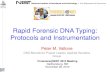 Rapid Forensic DNA Typing: Protocols and Instrumentation · Protocols and Instrumentation Peter M. Vallone DNA Biometrics Project Leader, Applied Genetics ... Interpretation of Results