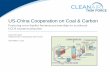 Fostering cross-border business partnerships to accelerate ...€¦ · US-China Cooperation on Coal & Carbon Fostering cross-border business partnerships to accelerate CCUS commercialization