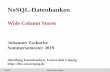 NoSQL-Datenbanken · 2019-07-03 · NoSQL DokumentenorientierteWide Column StoresGraphdatenbankenKey-Value StoresDatenbanken 2 2 Inhaltsverzeichnis: Wide Column Stores • Einführung