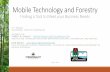 Mobile Technology and Forestry - Extension Florence County · External battery and lightning cable. WDNR Division of Forestry – Lessons Learned All data transferred using iTunes