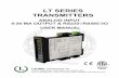 LT SERIES TRANSMITTERS - Crompton Canada · This manual covers LT Series DIN rail transmitters with isolated 4-20 mA and RS232/RS485 outputs and an analog input signal conditioner.