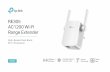 RE305 AC1200 Wi-Fi Range Extender - TP-LinkThe AC1200 Wi-Fi Range Extender connects to your router wirelessly, strengthening and expanding its signal into areas it can’t reach on