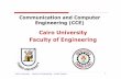 Cairo University Faculty of Engineeringeng.cu.edu.eg › wp-content › uploads › credituser › 2015 › CCE... · 2019-06-10 · Cairo University –Faculty of Engineering –Credit