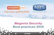 MFpBWS Grow your business safely - NBS System€¦ · 2828 Leveraging native Magento security • Use HTTPS in Backoffice & order tunnels access • Change your backoffice default
