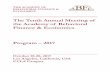 THE ACADEMY OF BEHAVIORAL FINANCE & ECONOMICSInvitation to Join Academy of Behavioral Finance & Economics and Receive for free ABF&E’s Official Journal: The Journal of Behavioral