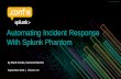 Automating Incident Response with Spunk and Phantom€¦ · Analysts make triage, response and remediation decisions Automated Select scripts run automatically All decisions for triage,